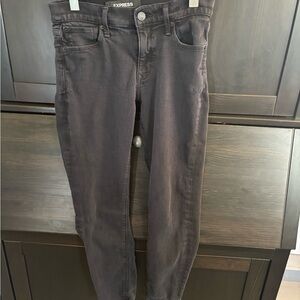 Express Women's Stretch Mid-rise Black Jeans